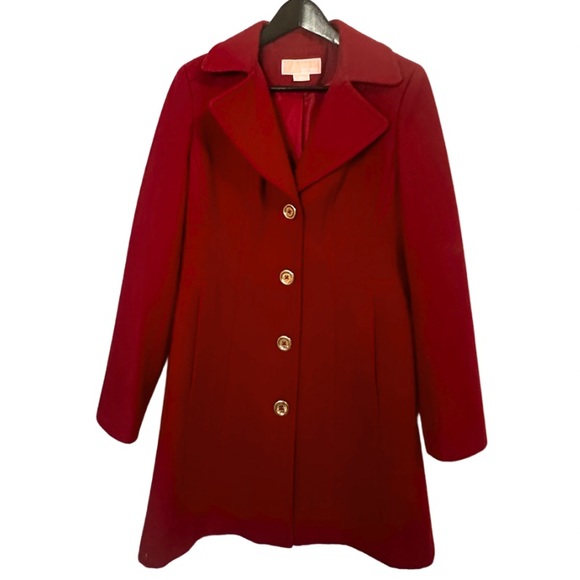 Michael Kors Dark Red Coat - Picture 1 of 3